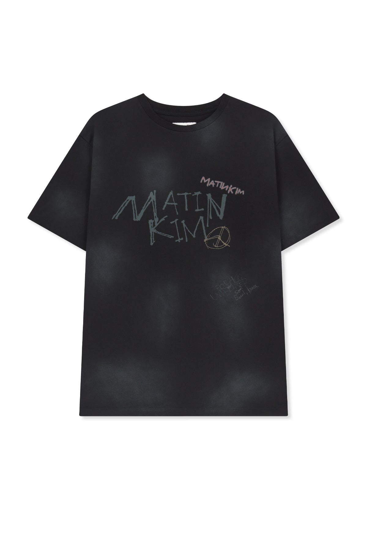 Matin Kim - Vintage Graffiti Logo Top (Black) product image 1 | TRAB K-Fashion Australia