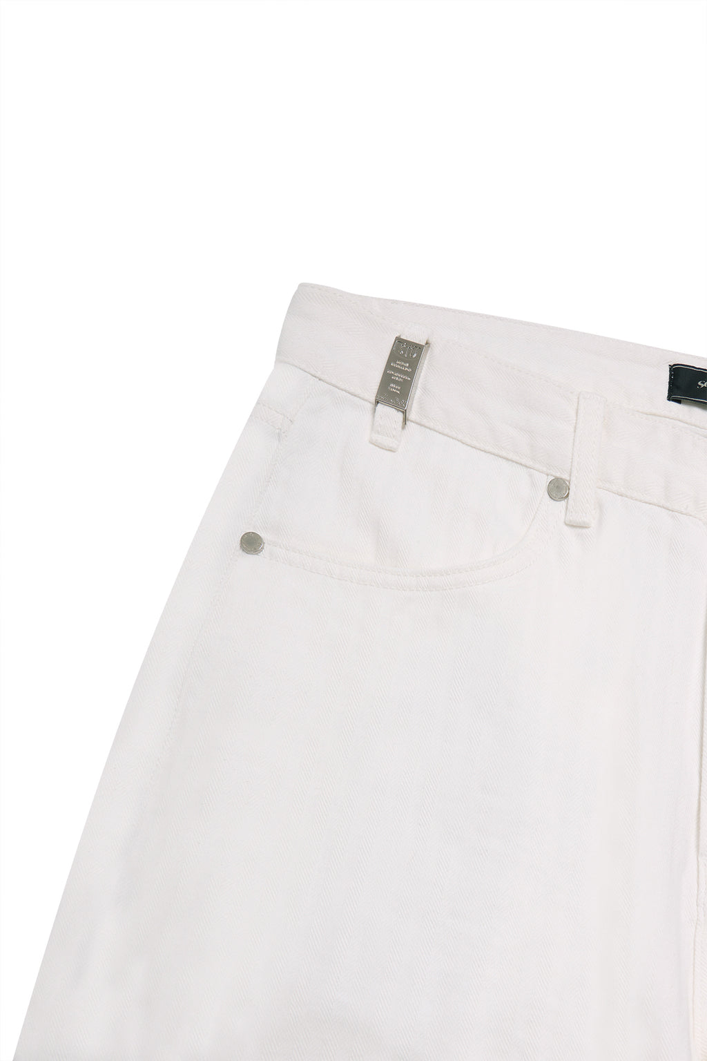 Stu - Embo Stripe Denim Pants (White) product image 19 | TRAB K-Fashion Australia