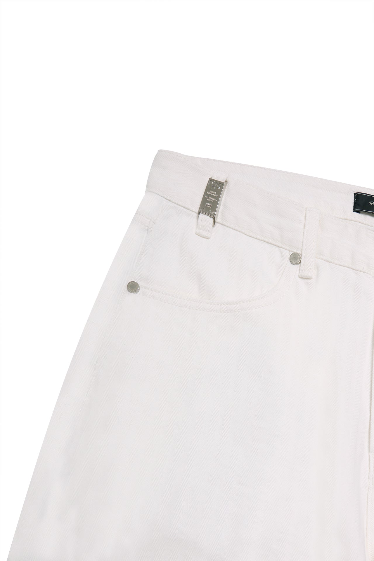 Stu - Embo Stripe Denim Pants (White) product image 19 | TRAB K-Fashion Australia