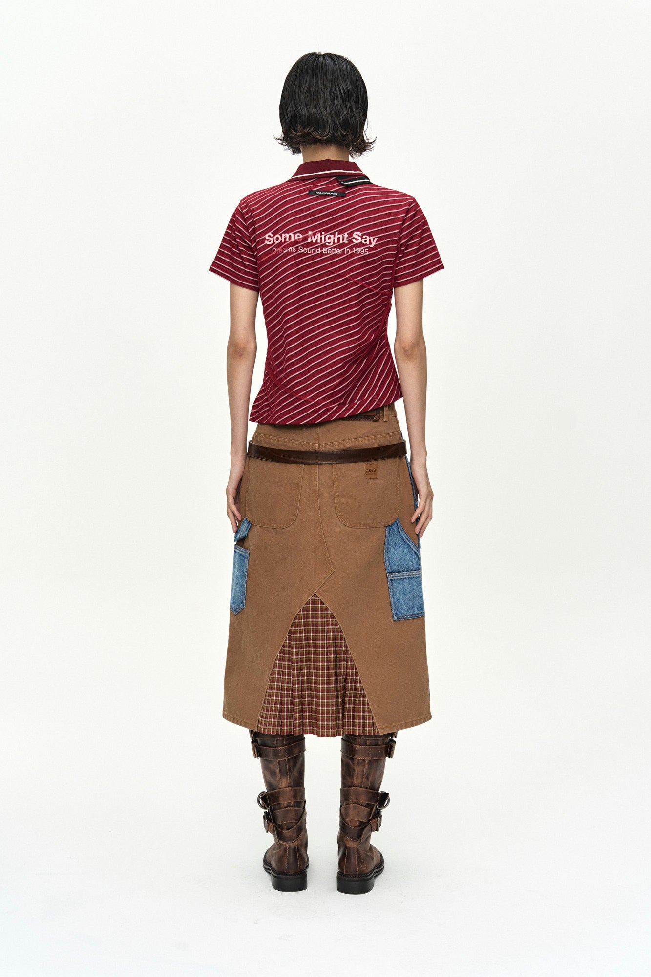 Andersson Bell - Carpenter Deconstructed Pleats Skirt (Hamilton Brown) product image 9 | TRAB K-Fashion Australia