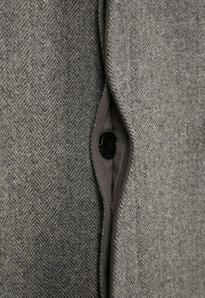 Tonywack - Herringbone Wool Tailored Single Coat (Beige/Grey) product image 13 | TRAB K-Fashion Australia