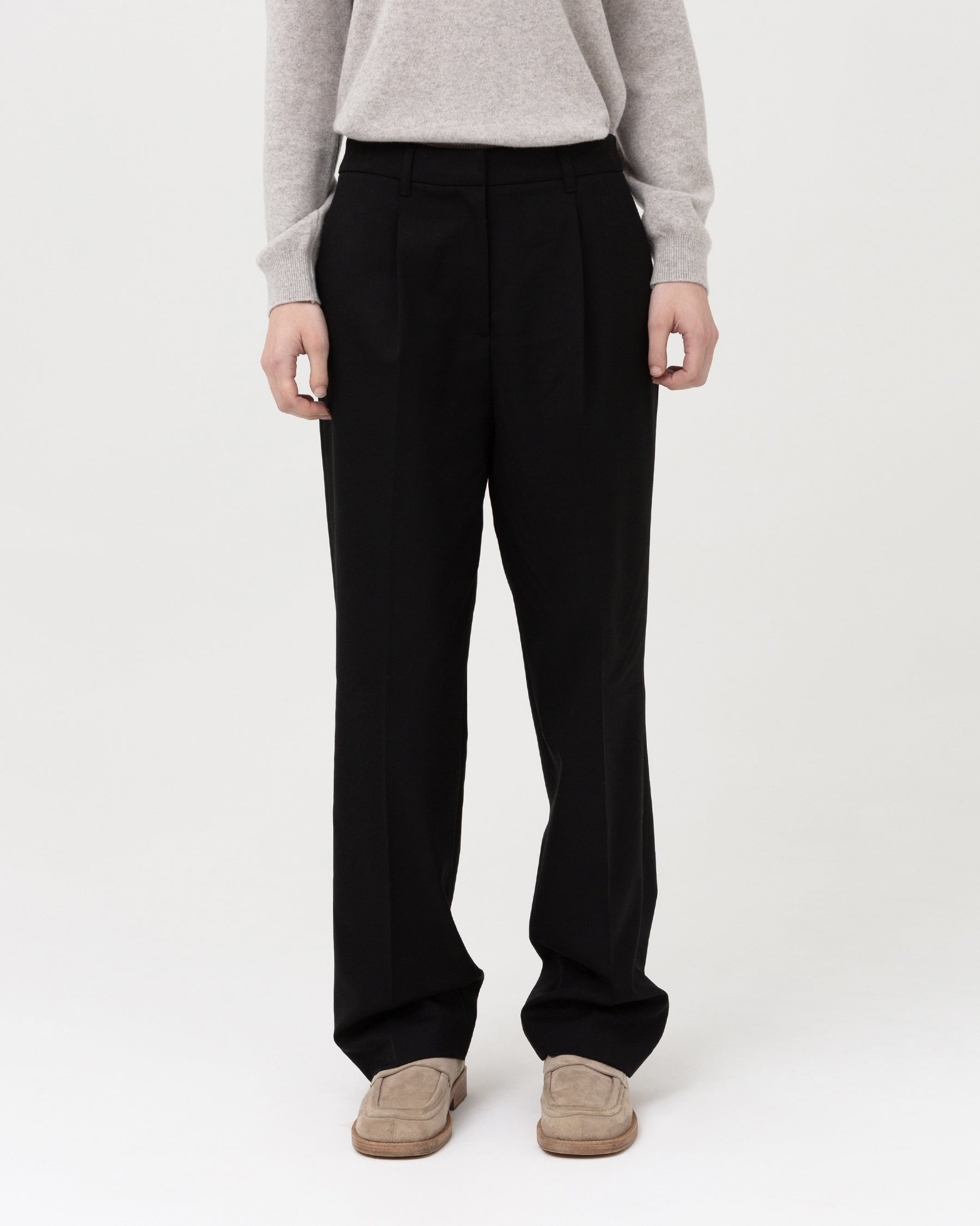 Brownyard - One Tuck Pants (Black) product image 1 | TRAB K-Fashion Australia