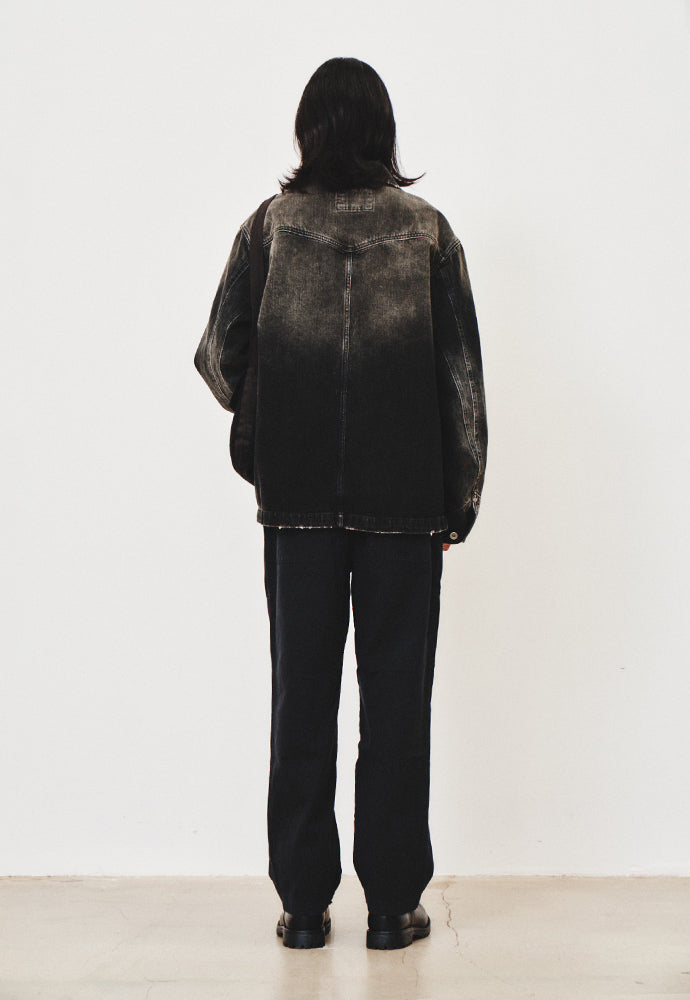 Art if acts - Damaged Denim Western Coverall Jacket (Used Black) product image 3 | TRAB K-Fashion Australia