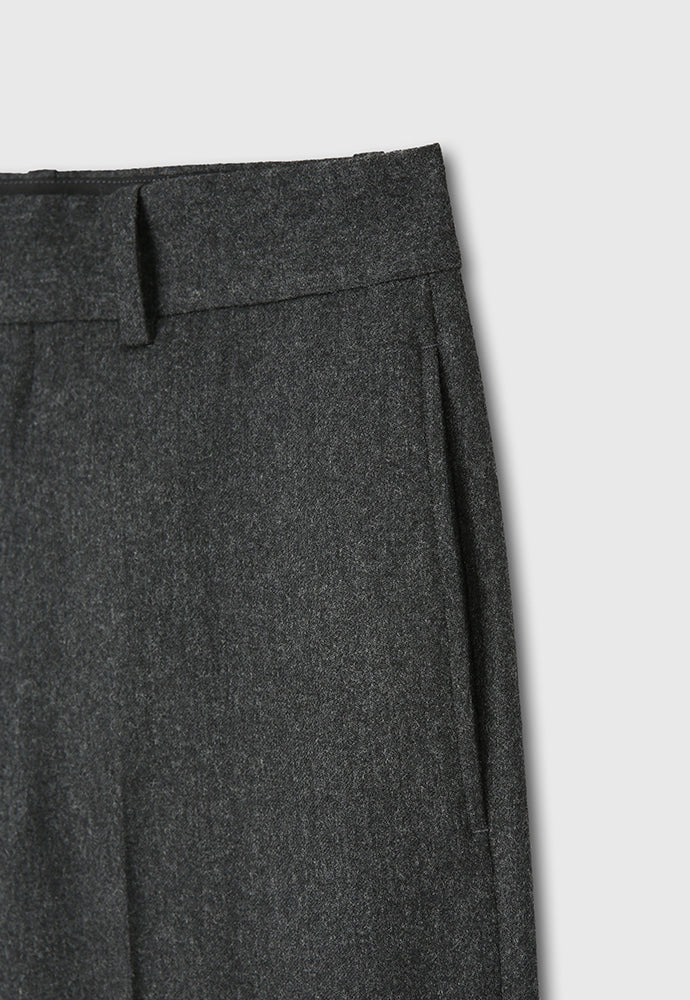 Tonywack - Wool And Cashmere Wide-Leg Trousers (Charcoal) product image 10 | TRAB K-Fashion Australia