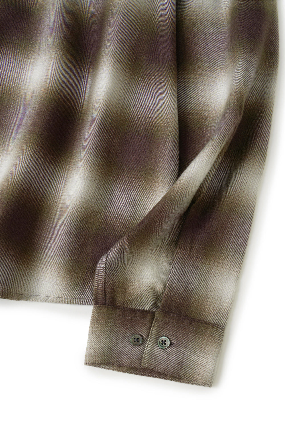 Hatchingroom - Regular Shirt Ombre Check (Khaki/Brown) product image 7 | TRAB K-Fashion Australia