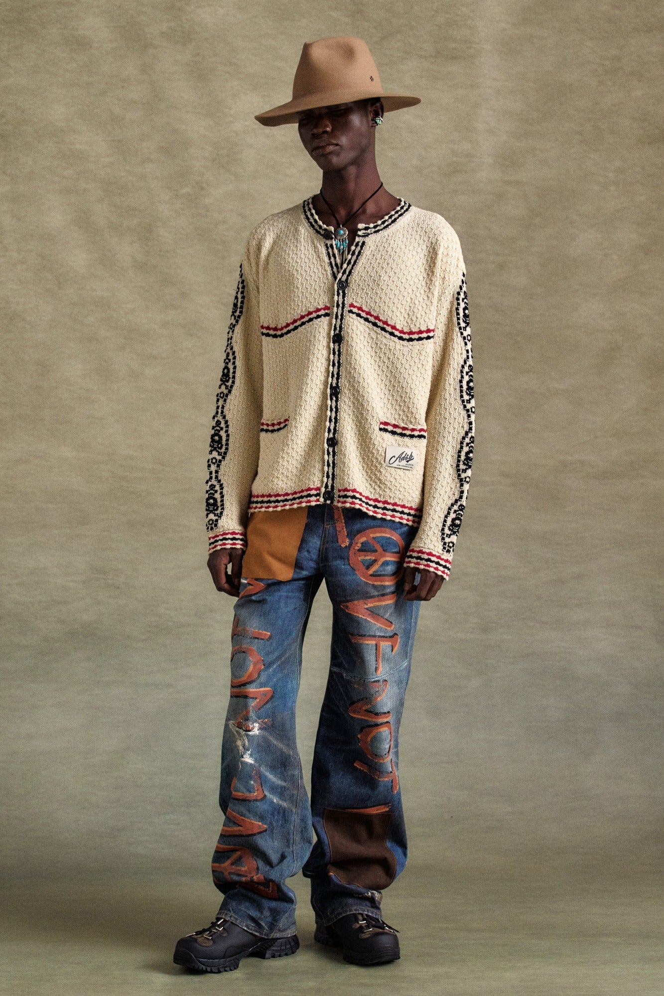 Andersson Bell - Fantasia Round-Neck Cardigan (Ecru) product image 1 | TRAB K-Fashion Australia