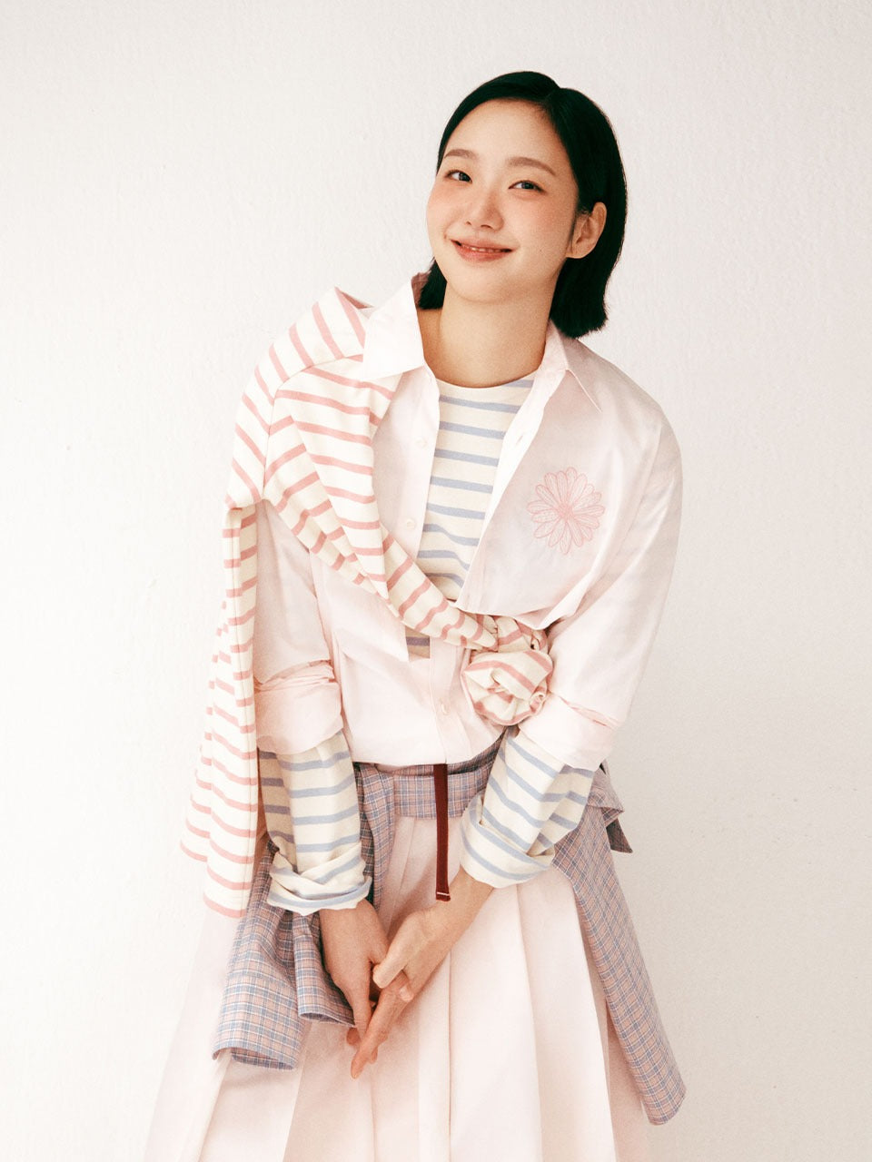 Mardi Mercredi - Cotton Poplin Shirt (Lightpink Pink) product image 1 | TRAB K-Fashion Australia
