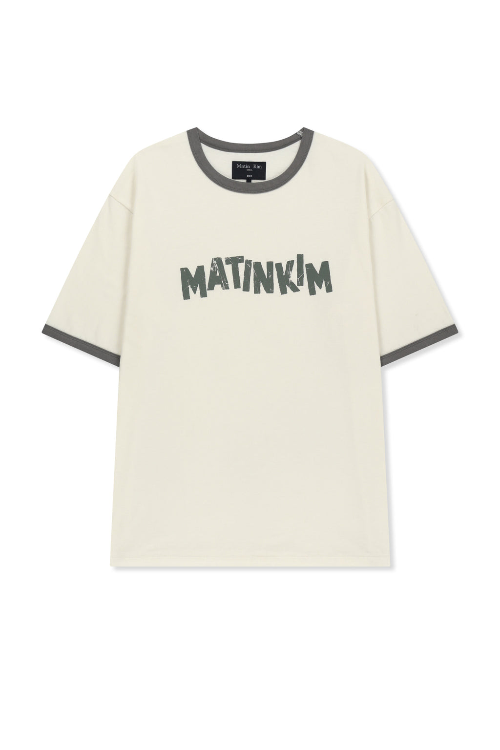 Matin Kim - Matin Logo Ringer Top (Cream) product image 11 | TRAB K-Fashion Australia
