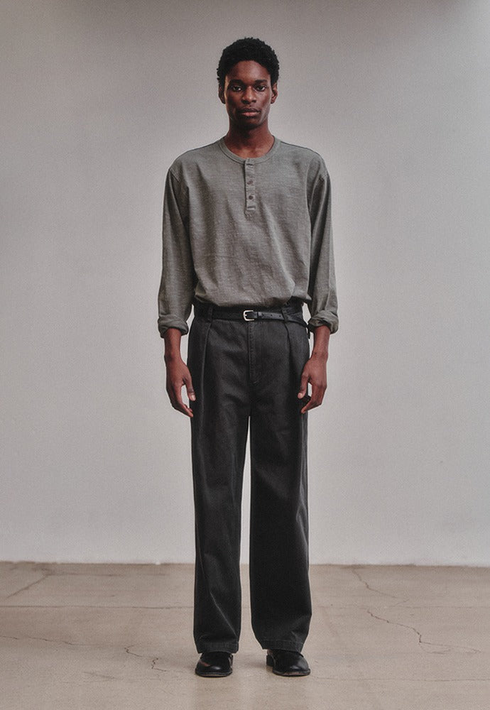 Art if acts - Garment Dyed Henley Long Sleeve (Cliff) product image 1 | TRAB K-Fashion Australia