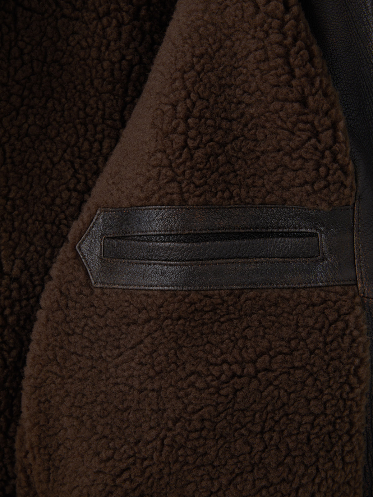 Recto - Oversized Shearing Leather Jumper (Vintage Brown) product image 16 | TRAB K-Fashion Australia