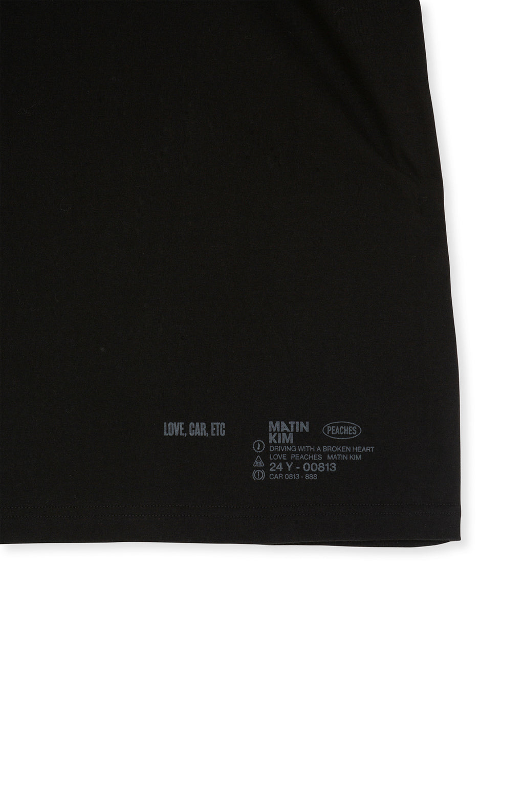 Matin Kim - Peaches Love Car Etc Graphic Top (Black) product image 8 | TRAB K-Fashion Australia