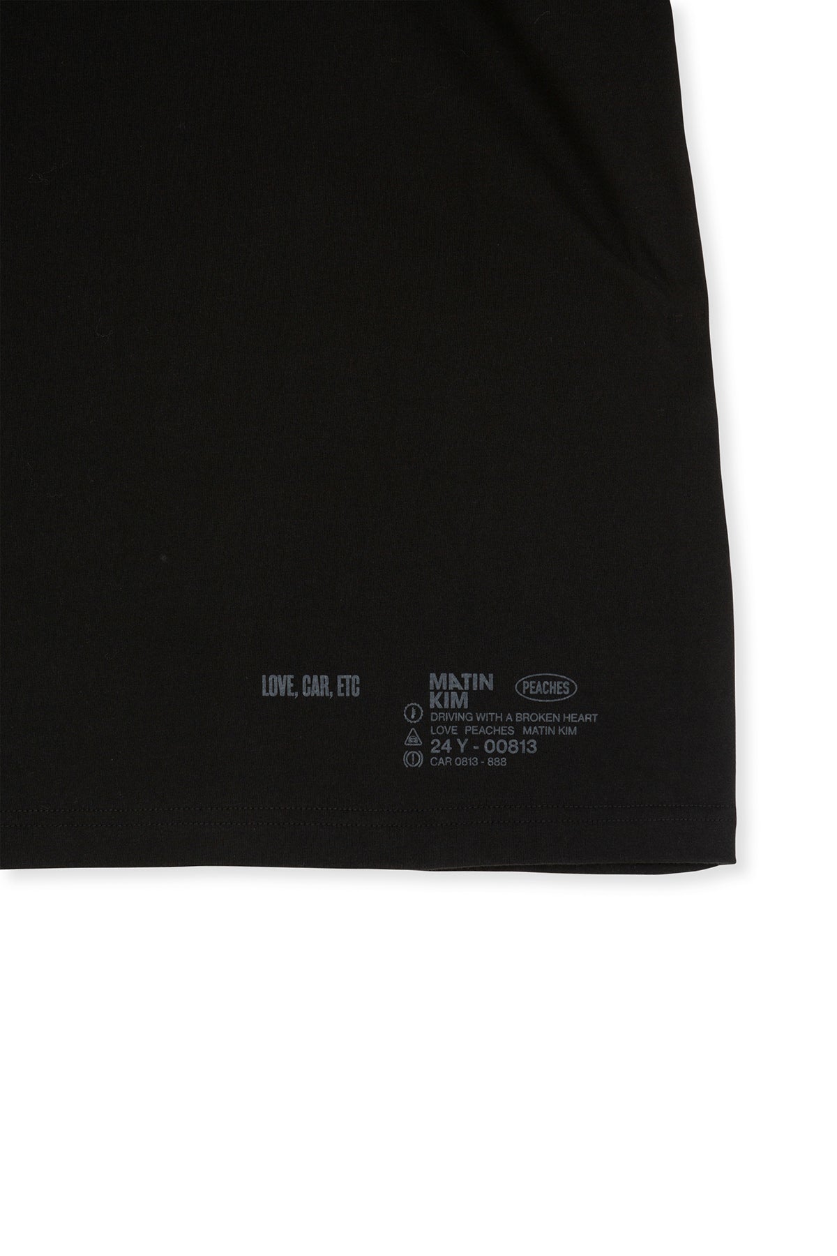 Matin Kim - Peaches Love Car Etc Graphic Top (Black) product image 8 | TRAB K-Fashion Australia