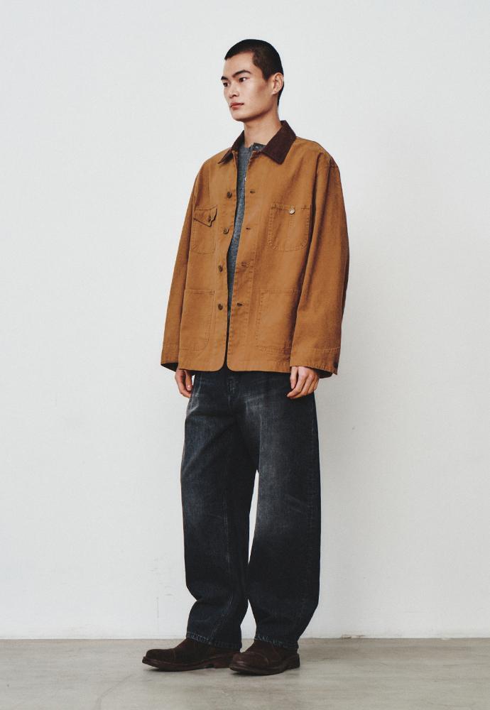 Art if acts - Garment Washed Chore Jacket (Tobacco) product image 3 | TRAB K-Fashion Australia