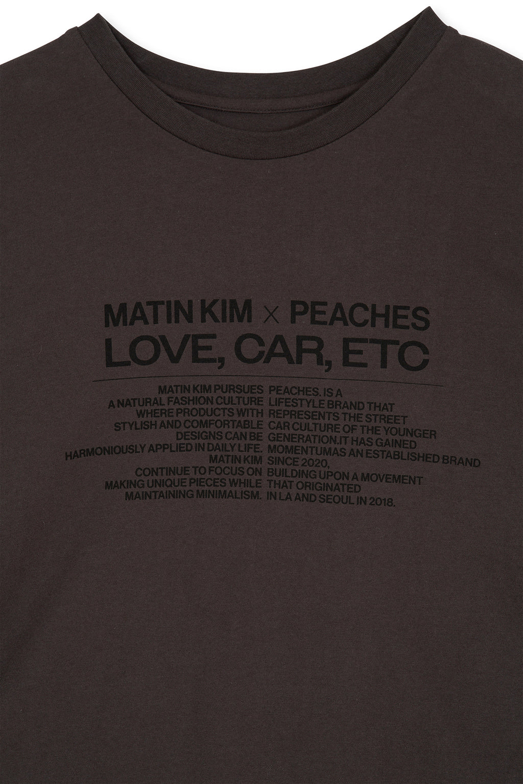 Matin Kim - Peaches Love Car Etc Graphic Top (Charcoal) product image 6 | TRAB K-Fashion Australia