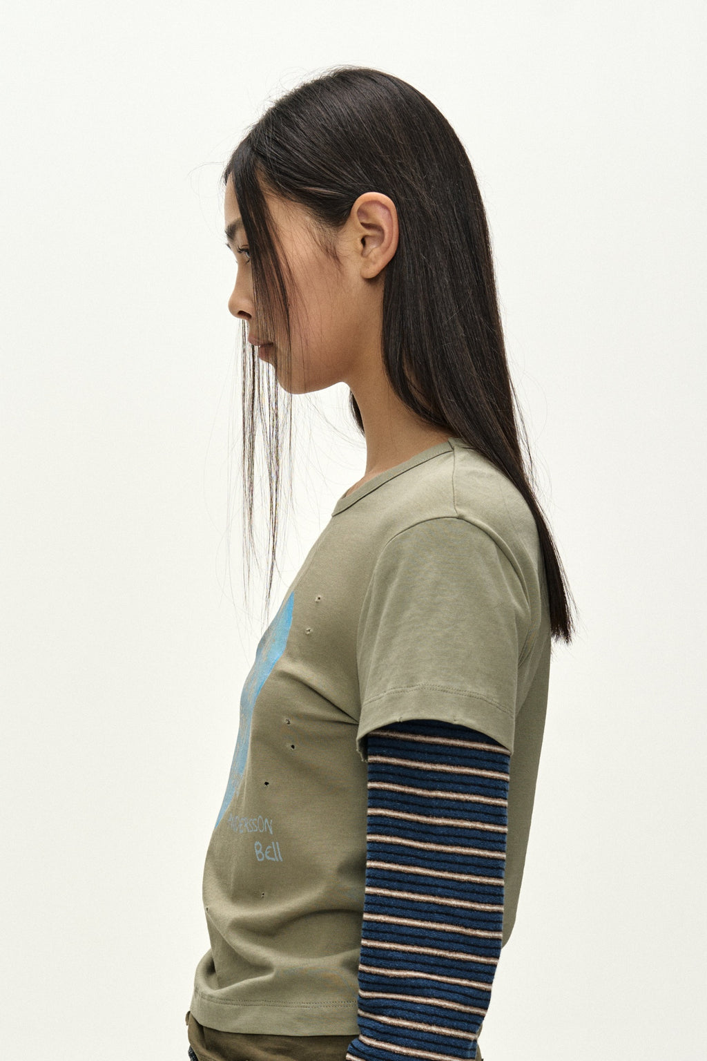 Andersson Bell - Asymmetric Layered Wrap Skirt (blue) (Blue) product image 9 | TRAB K-Fashion Australia