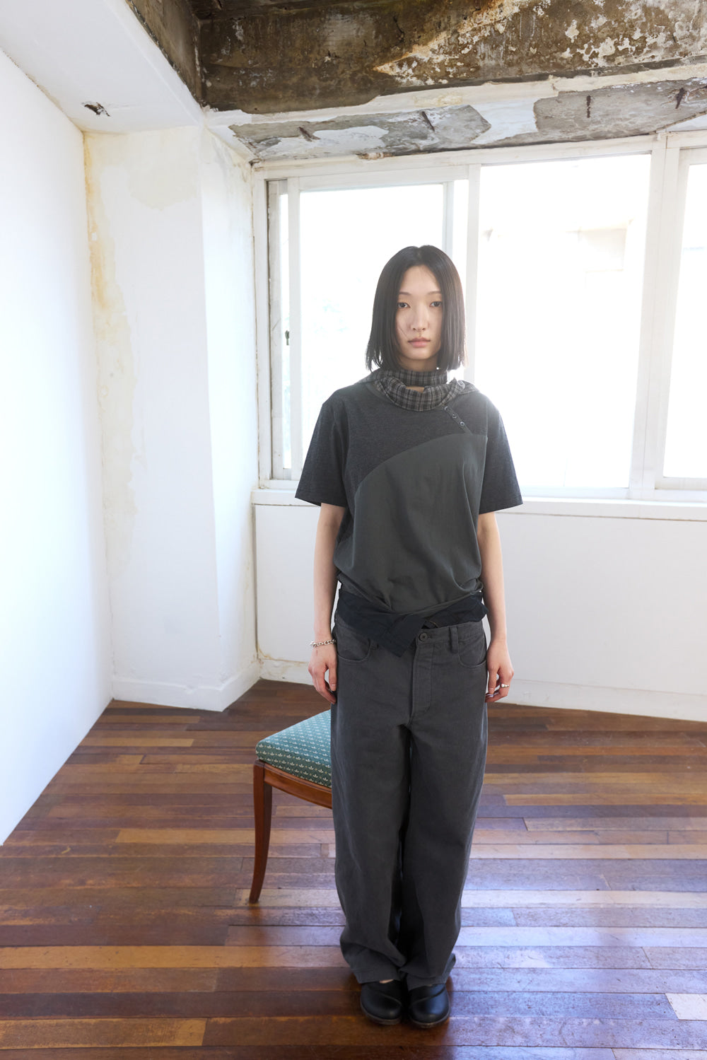 Hatchingroom - Scarf Tee (Dark Olive) product image 9 | TRAB K-Fashion Australia