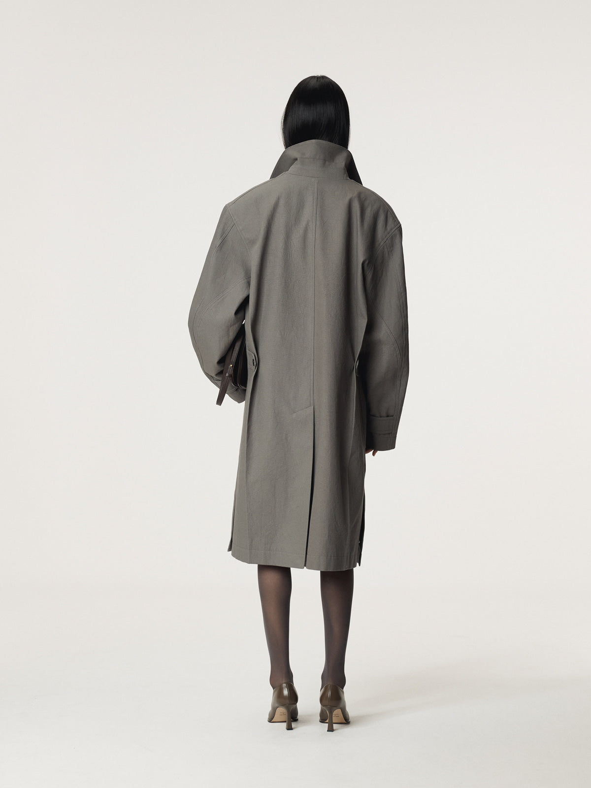 Recto - Diego Heavy Cotton Coat (Stone Grey) product image 4 | TRAB K-Fashion Australia
