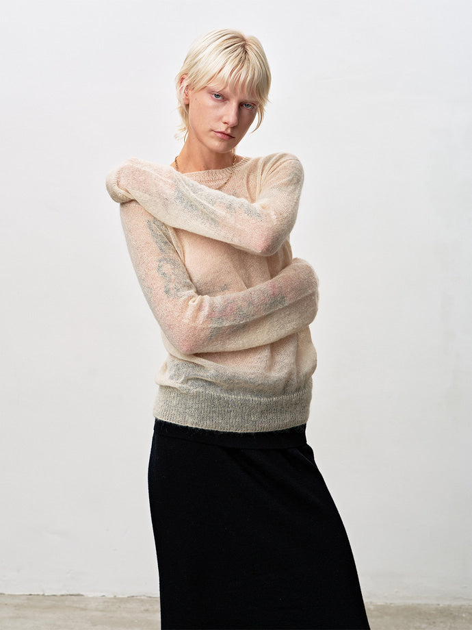 Tonywack - Light Weight Mohair Sweater (Cream) product image 5 | TRAB K-Fashion Australia