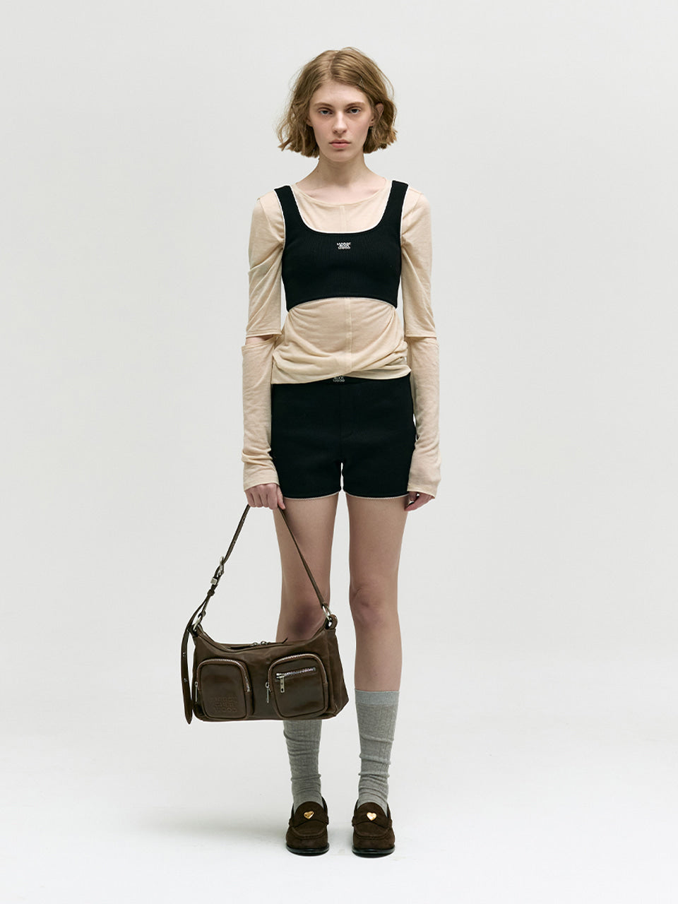 Marge Sherwood - Outpocket Hobo (Washed Brown Pull-Up) product image 8 | TRAB K-Fashion Australia