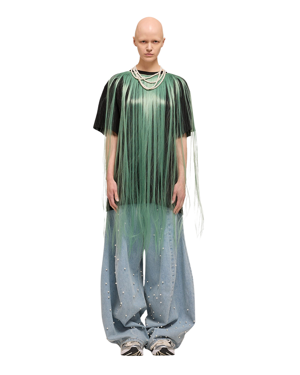 Kimhe Kim - Pearl Embellished Balloon Jeans (Sky Blue) product image 8 | TRAB K-Fashion Australia