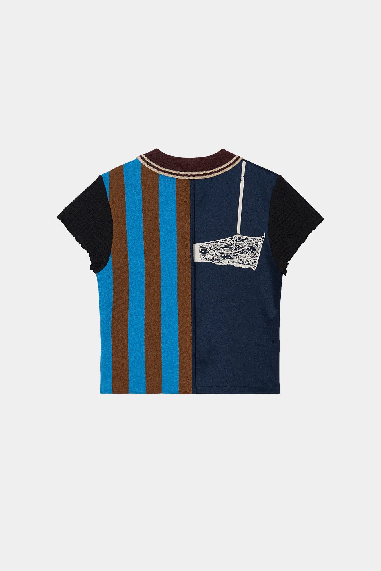 Andersson Bell - Reworked Football Collar Top (Navy/Blue) product image 8 | TRAB K-Fashion Australia