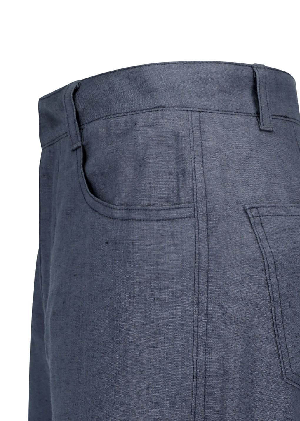 Amomento - Linen Straight Pants (Blue) product image 9 | TRAB K-Fashion Australia