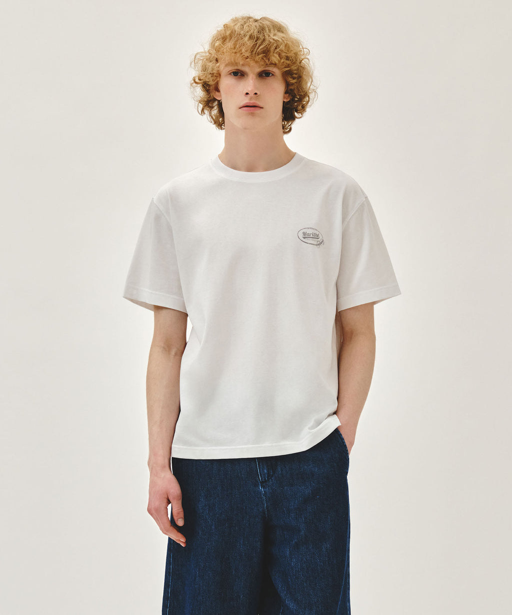 Marithe & Francois Girbaud - Vintage Logo Typo Tee (White) product image 1 | TRAB K-Fashion Australia