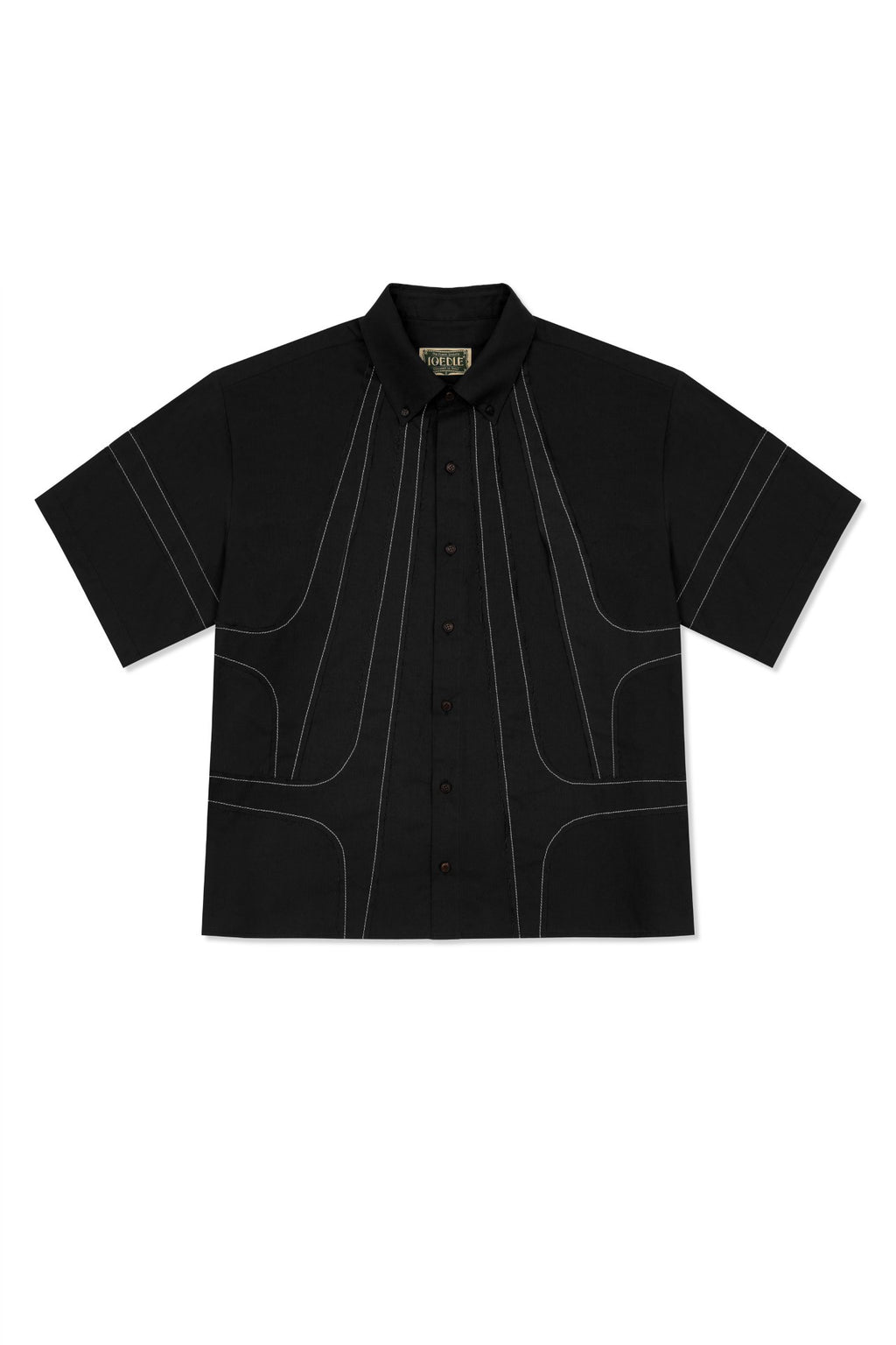 Ioedle - Streamline Short Sleeve Shirt (Black) product image 3 | TRAB K-Fashion Australia