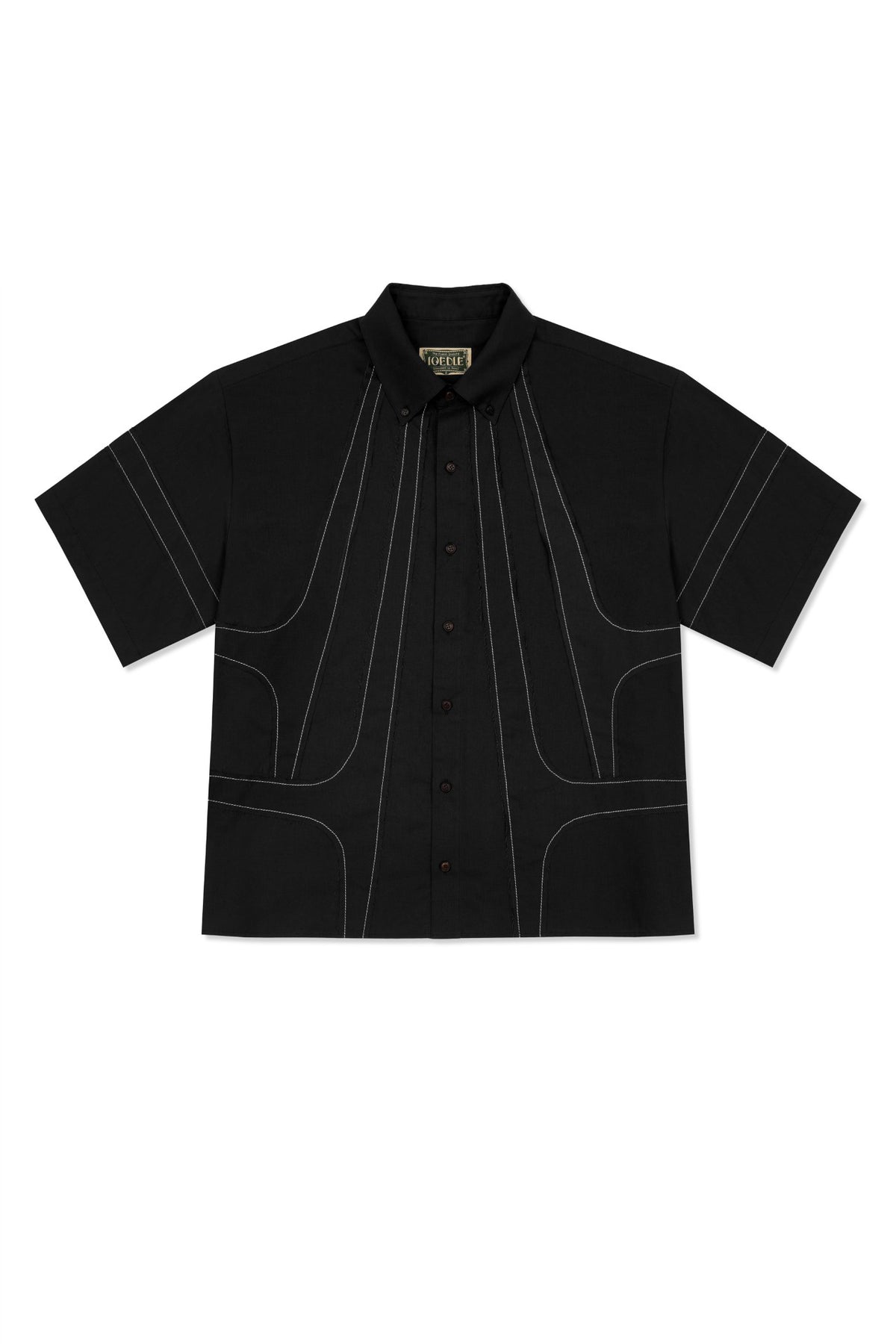 Ioedle - Streamline Short Sleeve Shirt (Black) product image 3 | TRAB K-Fashion Australia
