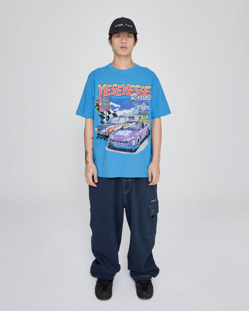 yeseyesee - Racing Tee (Sky Blue) product image 7 | TRAB K-Fashion Australia