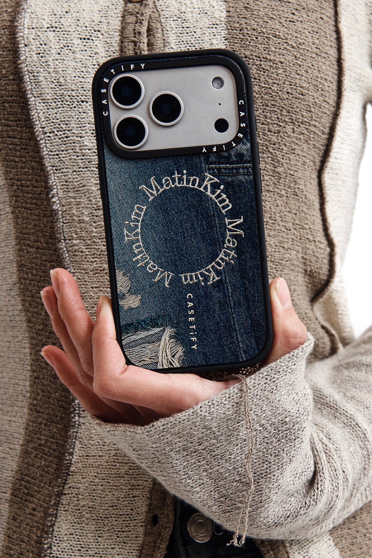 Matin Kim - Matin Kim X Casetify Denim Circle Case (Blue) product image 13 | TRAB K-Fashion Australia