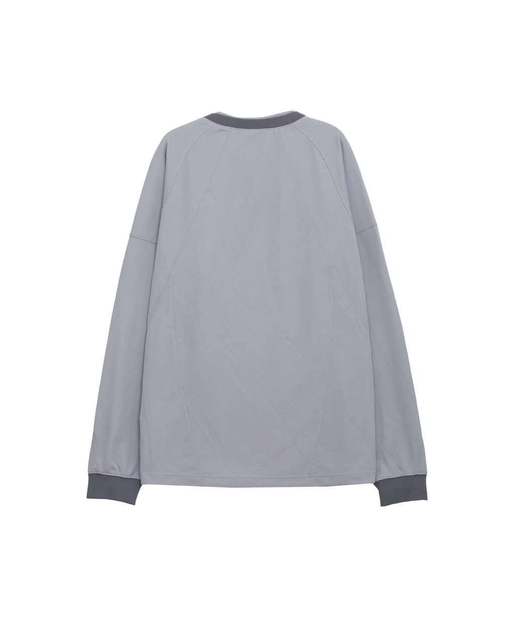 San San Gear - Placket Long Sleeves (Grey) product image 6 | TRAB K-Fashion Australia