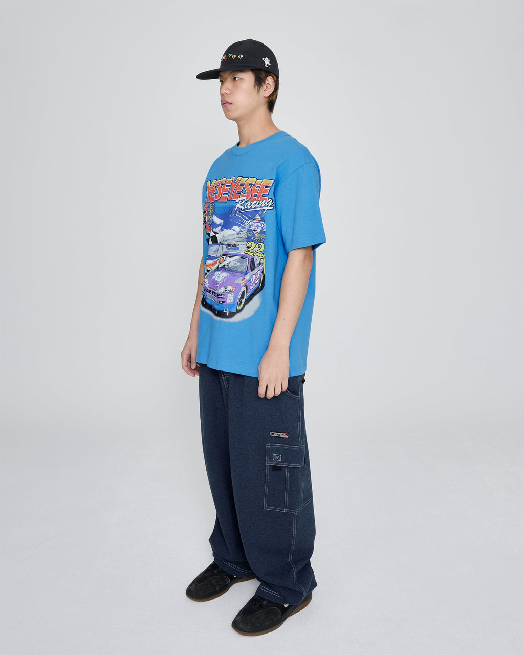 yeseyesee - Racing Tee (Sky Blue) product image 8 | TRAB K-Fashion Australia