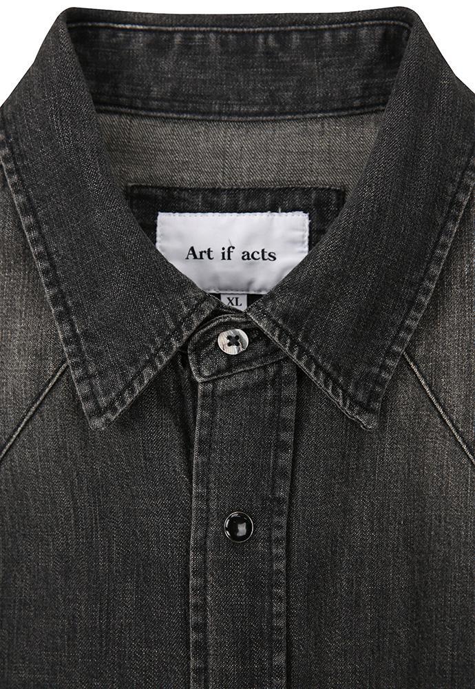 Art if acts - Western Denim Shirt_Japanese Fabric (Used Black) product image 7 | TRAB K-Fashion Australia