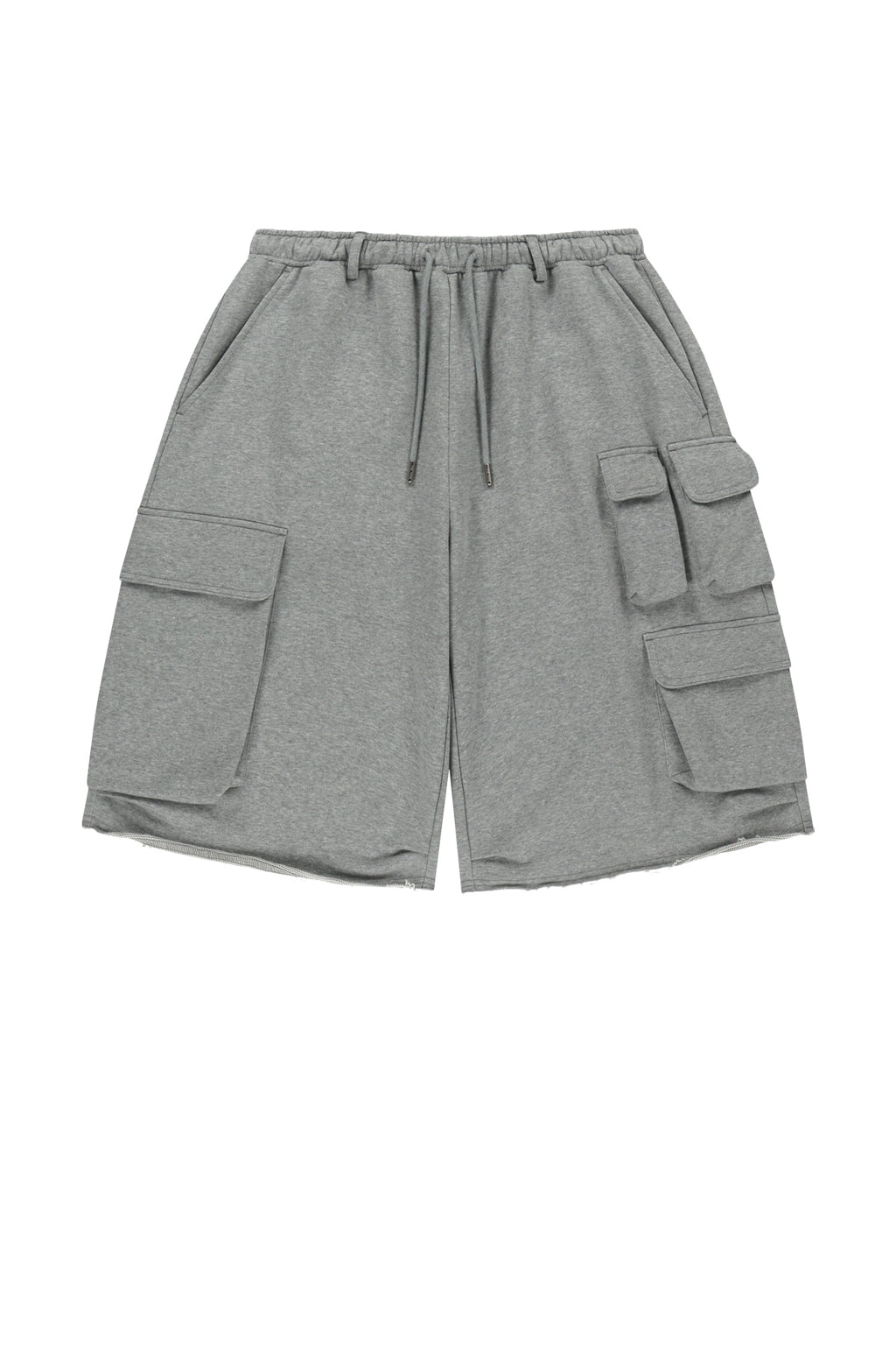 Matin Kim - Terry Utility Pocket Bermuda Pants (Grey) product image 1 | TRAB K-Fashion Australia