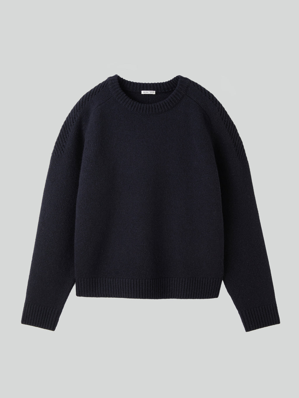 Recto - Shetland Wool Knit Top (Dark Navy) product image 6 | TRAB K-Fashion Australia