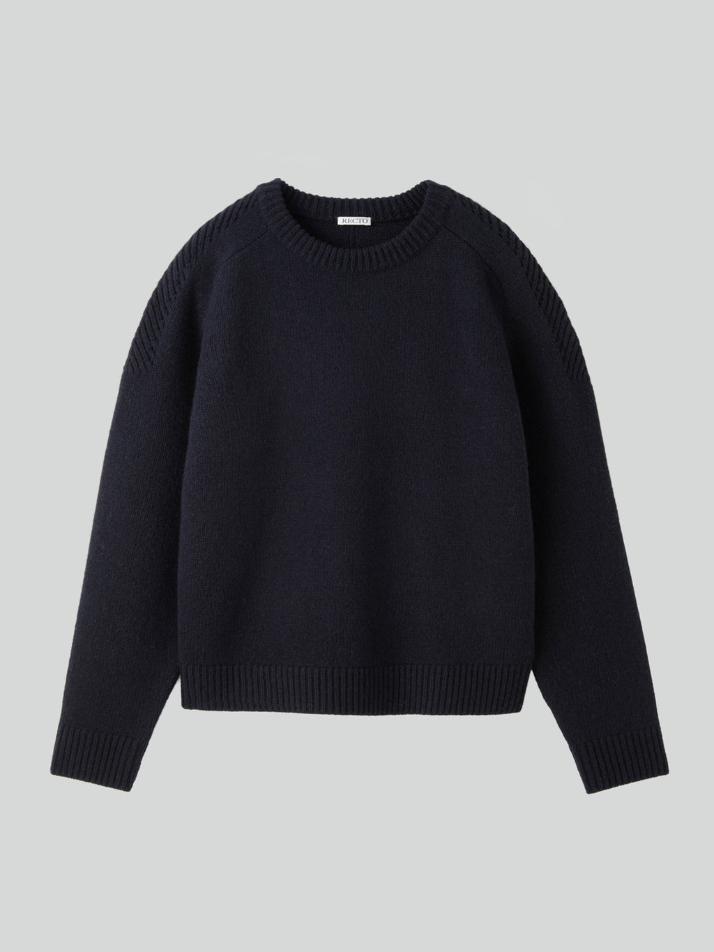 Recto - Shetland Wool Knit Top (Dark Navy) product image 6 | TRAB K-Fashion Australia