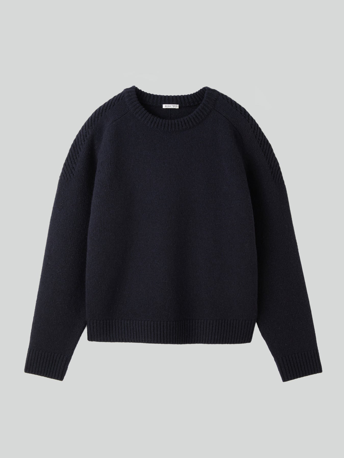 Recto - Shetland Wool Knit Top (Dark Navy) product image 6 | TRAB K-Fashion Australia