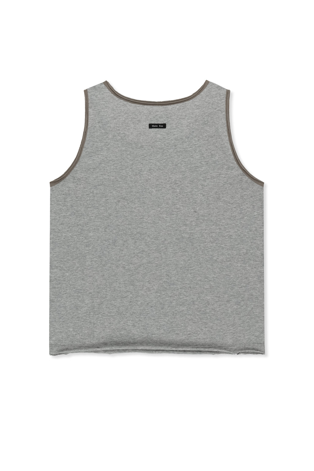 Matin Kim - Twist Shoulder Sleeveless Top (Grey) product image 2 | TRAB K-Fashion Australia