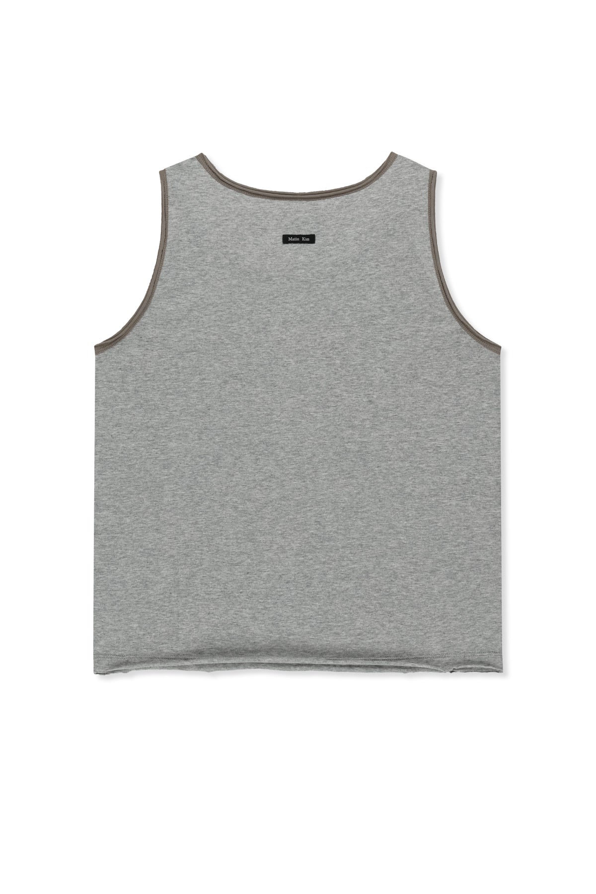 Matin Kim - Twist Shoulder Sleeveless Top (Grey) product image 2 | TRAB K-Fashion Australia