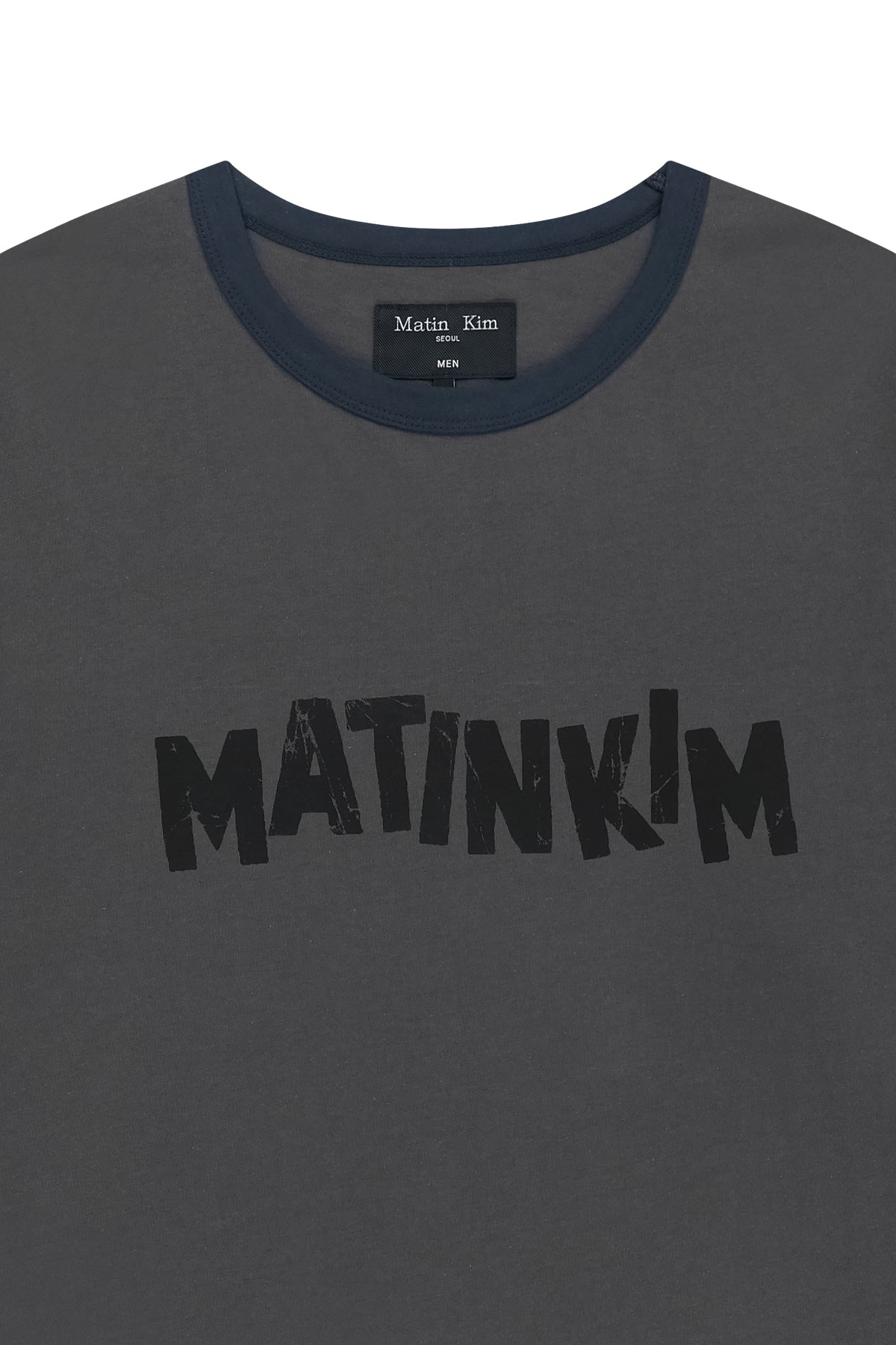 Matin Kim - Matin Logo Ringer Top (Charcoal) product image 3 | TRAB K-Fashion Australia