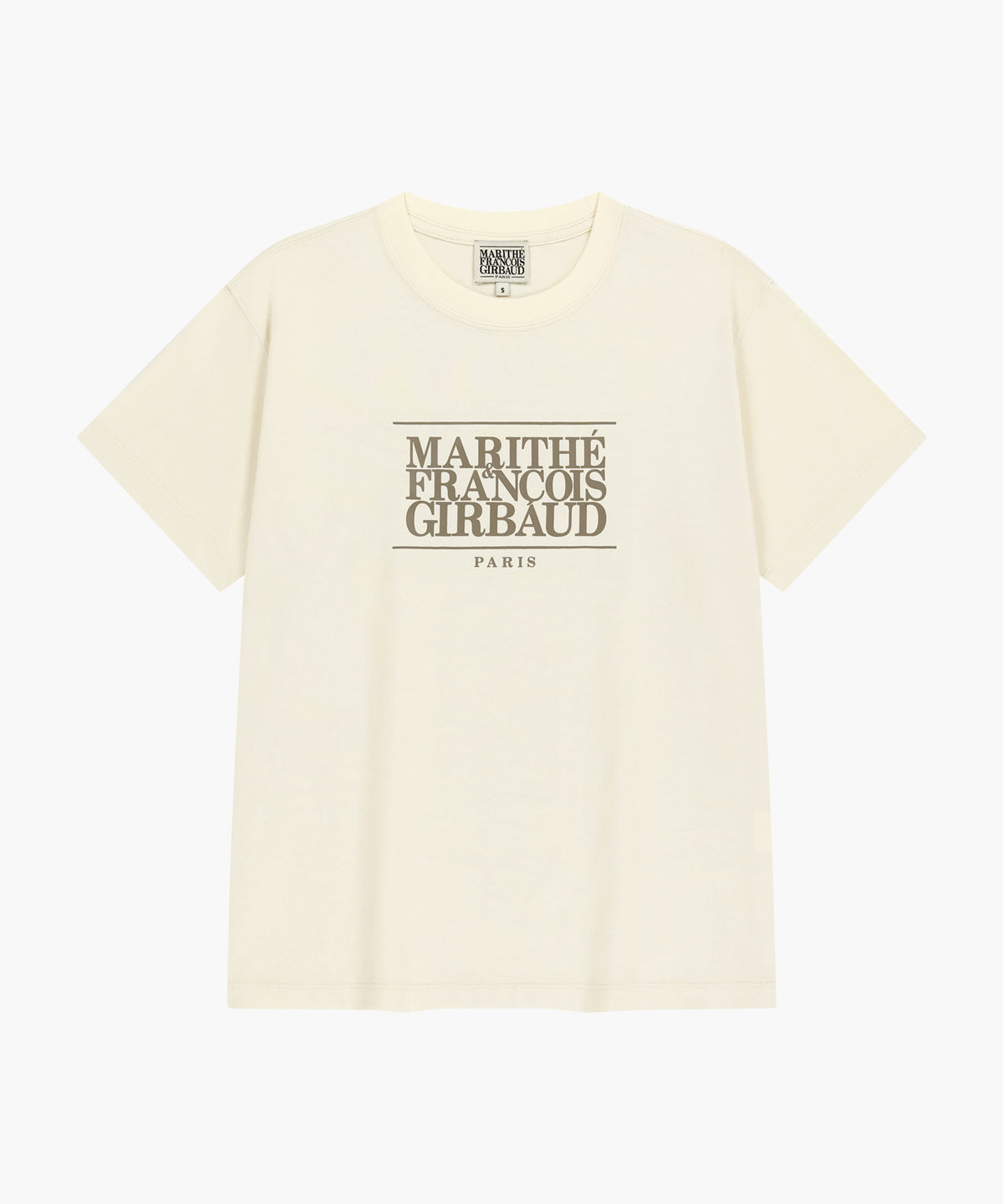 Marithe & Francois Girbaud - Classic Logo Tee (Cream) product image 6 | TRAB K-Fashion Australia