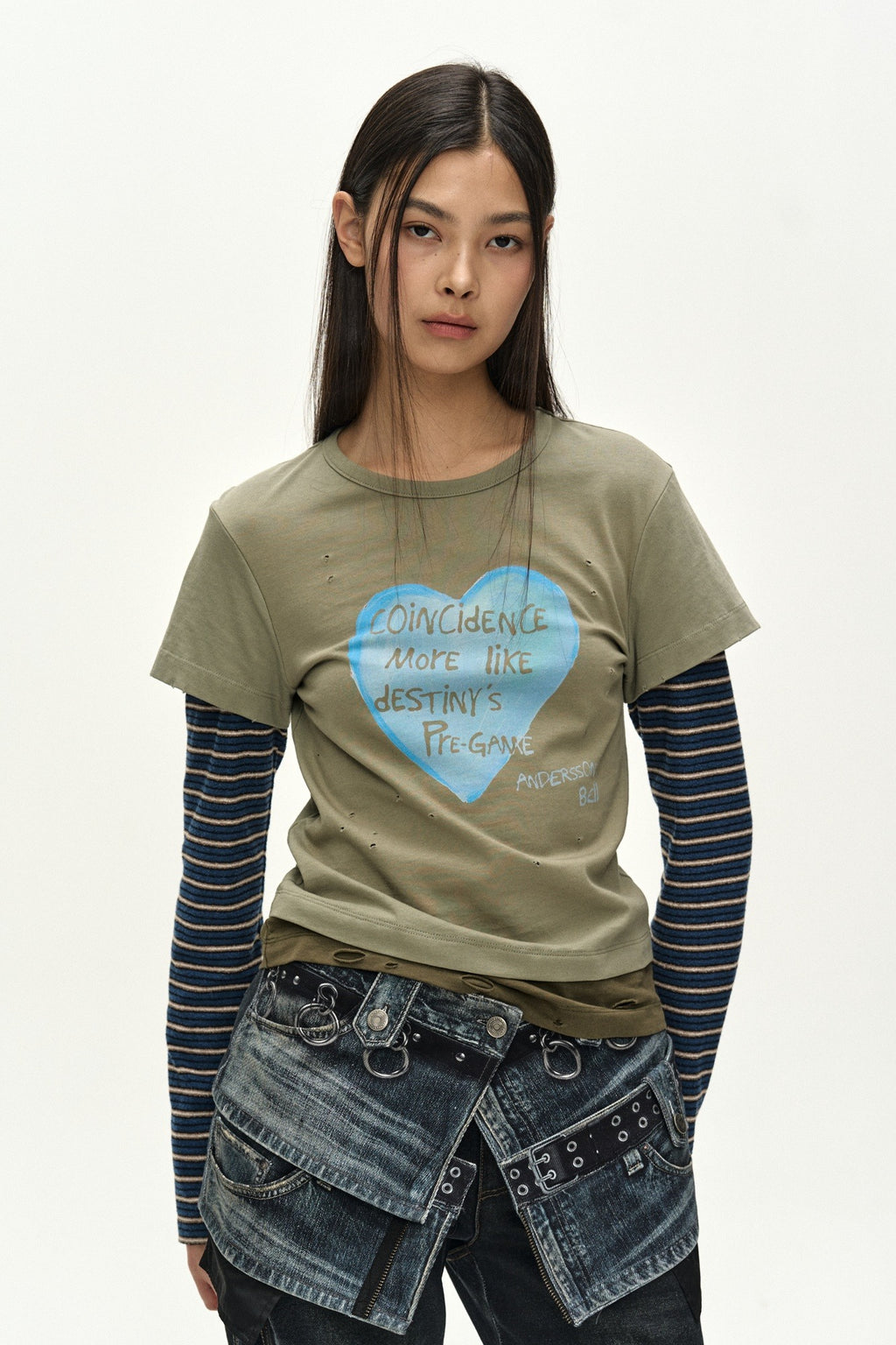 Andersson Bell - Asymmetric Layered Wrap Skirt (blue) (Blue) product image 1 | TRAB K-Fashion Australia