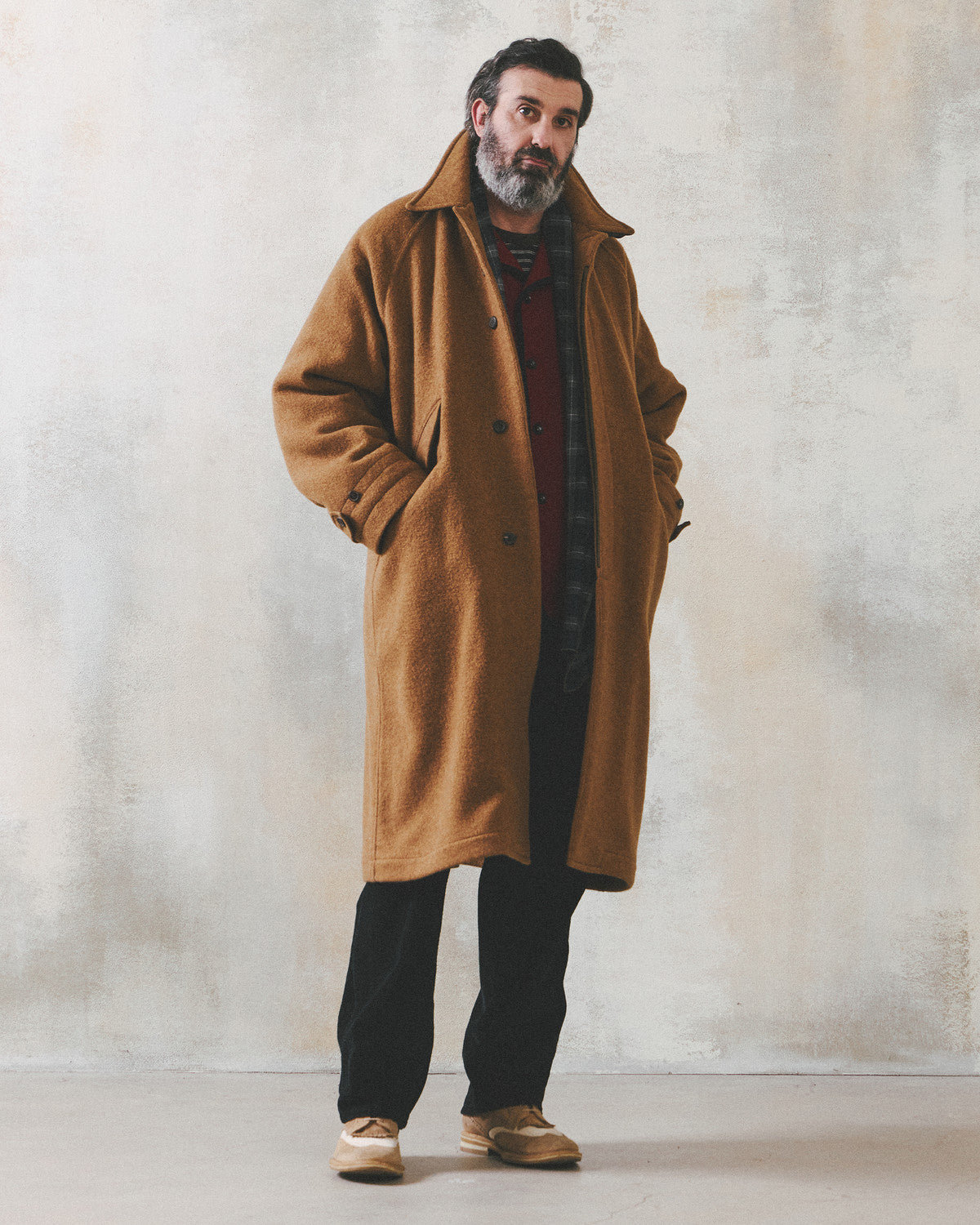 Eastlogue - Highland Balmacaan Coat (Camel Wool) product image 6 | TRAB K-Fashion Australia