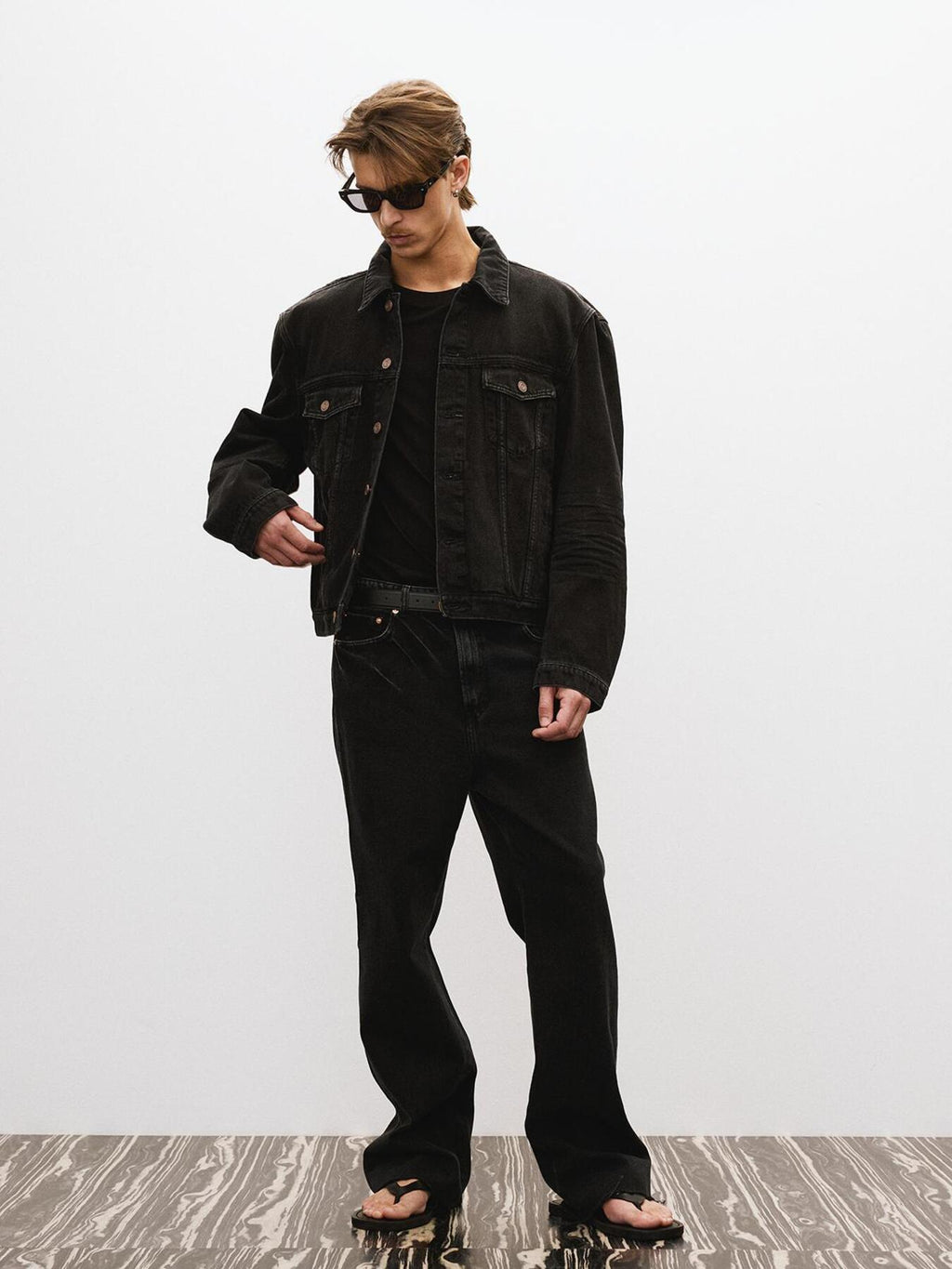 Recto - Vincent Denim Trucker Jacket (Black) product image 5 | TRAB K-Fashion Australia