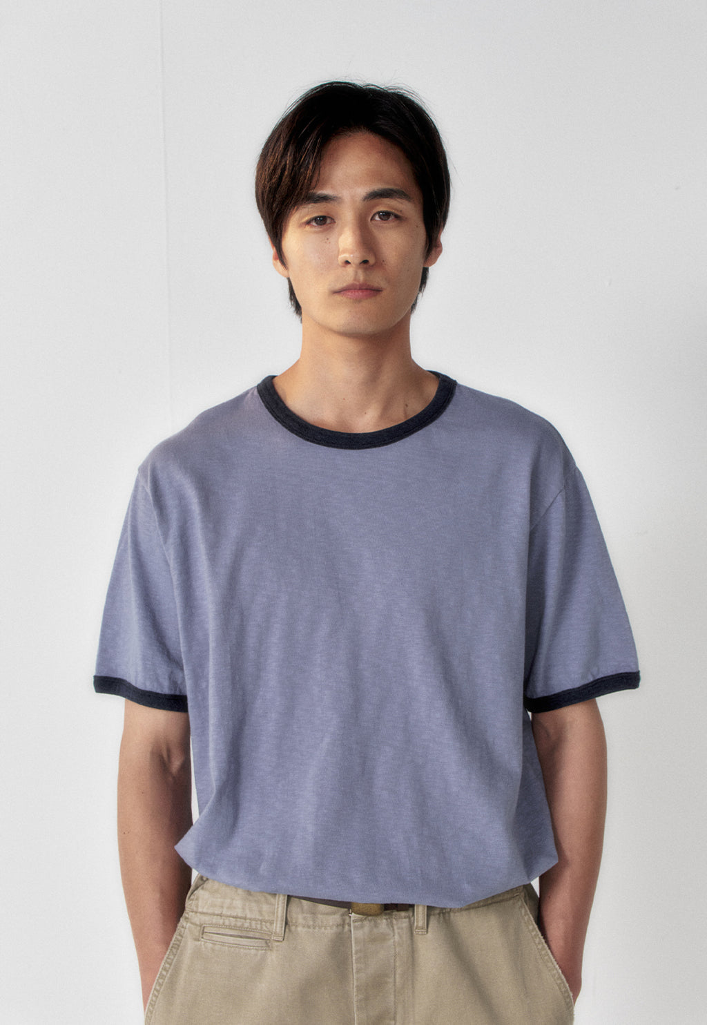 Art if acts - Slub Ringer Tee (Sky Blue/Navy) product image 5 | TRAB K-Fashion Australia