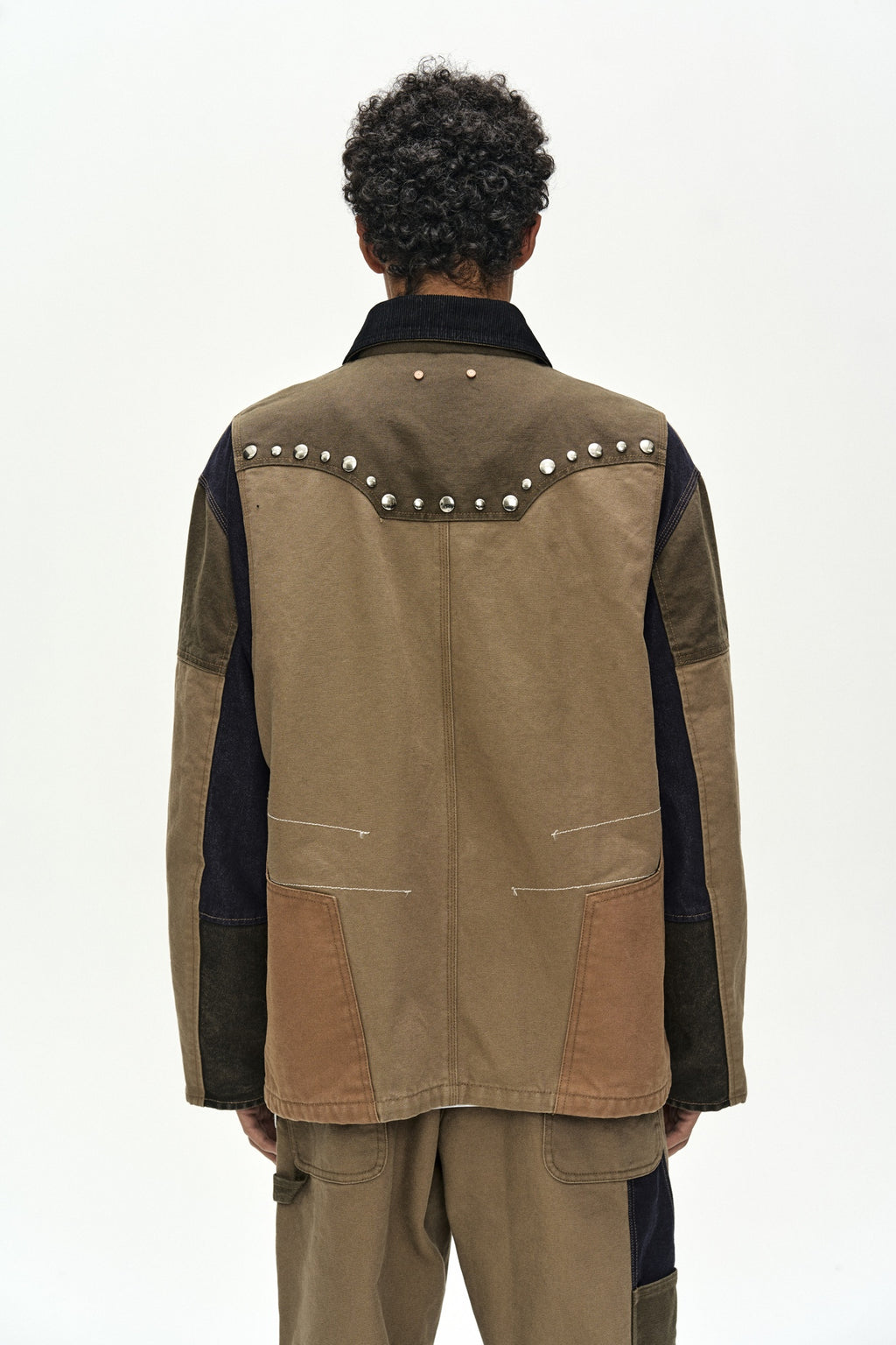 Andersson Bell - Austin Patchwork Washed Jacket (khaki) (Khaki) product image 8 | TRAB K-Fashion Australia