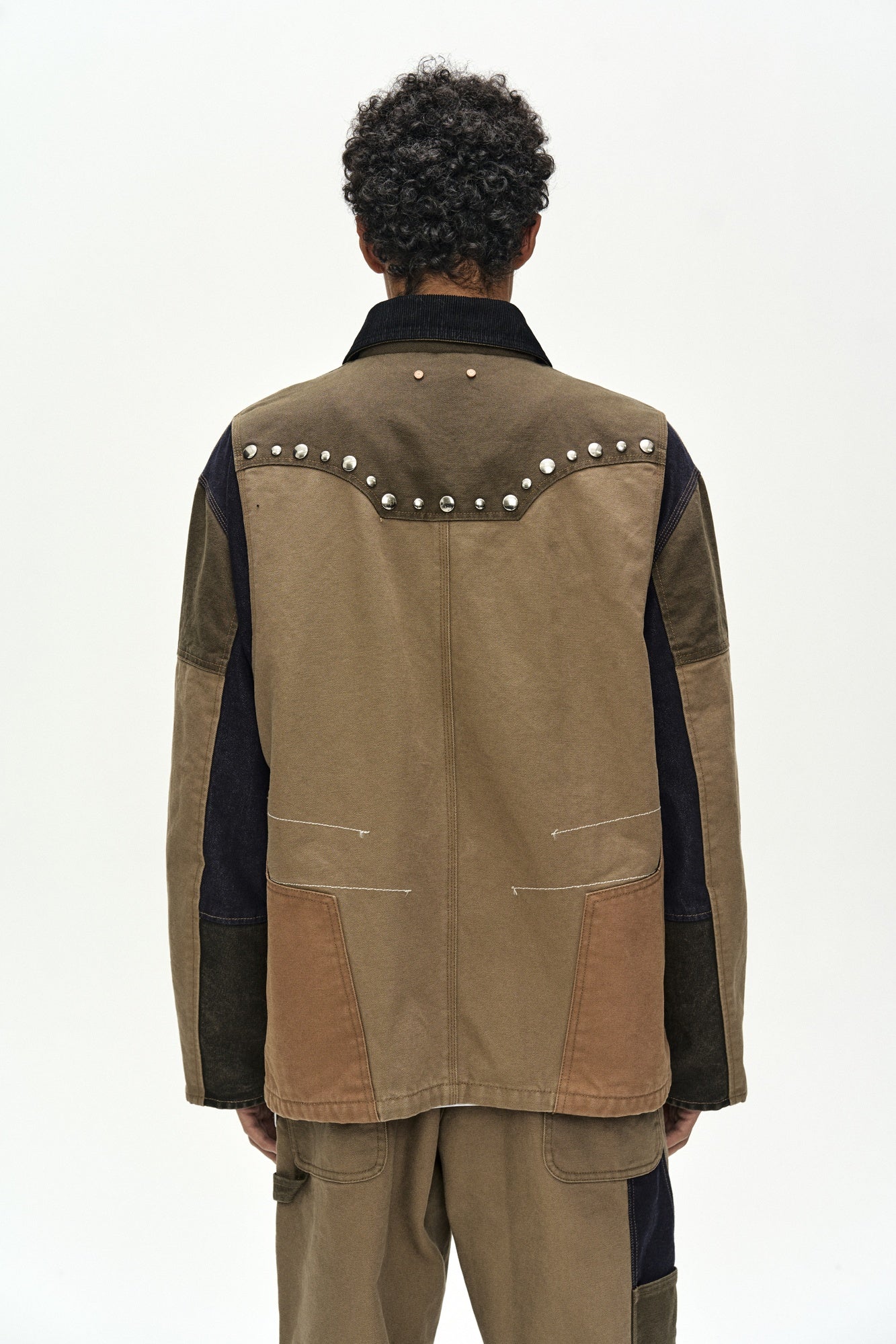 Andersson Bell - Austin Patchwork Washed Jacket (khaki) (Khaki) product image 8 | TRAB K-Fashion Australia