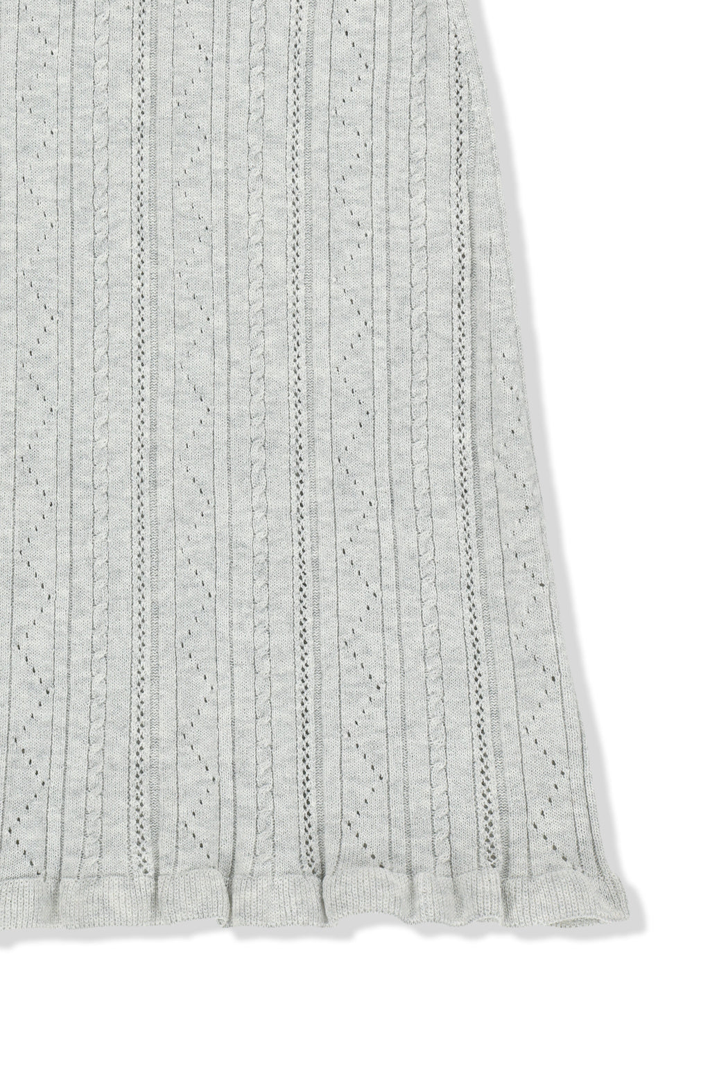 Matin Kim - Open Back Ribbed Knit Dress (Light Grey) product image 4 | TRAB K-Fashion Australia