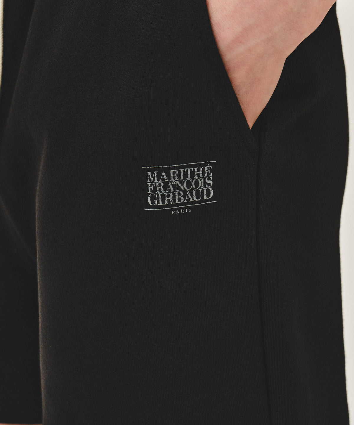 Marithe & Francois Girbaud - Vintage Classic Logo Sweat Shorts (Black) product image 2 | TRAB K-Fashion Australia